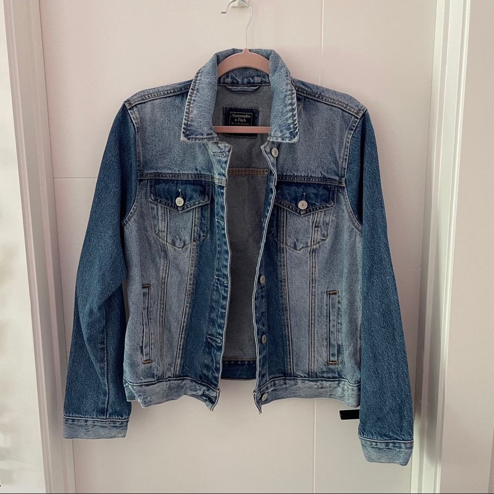 SOLD: A&F Reworked Denim Jacket - Picture 7 of 9
